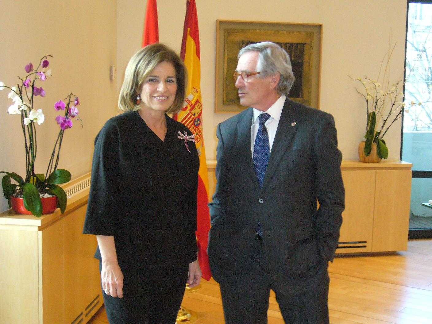 A gauche Ana Botella, Maire de Madrid © Xavier Trias