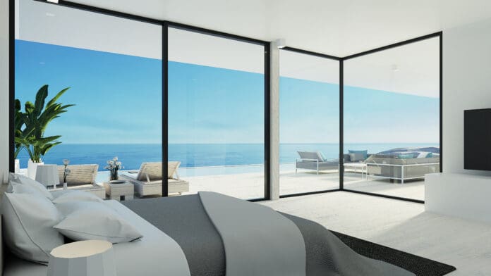 beach bedroom / 3d rendering